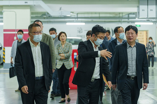 上海市生态环境局局长晏波一行调研考察中器两网融合中转站建设成效